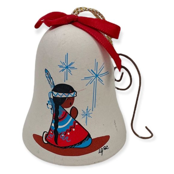 Sandstone Creations  DeGrazia Albuquerque Fiesta Christmas Bell Ornament - Picture 1 of 12